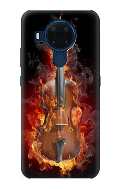 S0864 Fire Violin Case Cover Custodia per Nokia 5.4