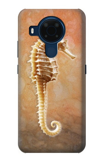 S2674 Seahorse Skeleton Fossil Case Cover Custodia per Nokia 5.4