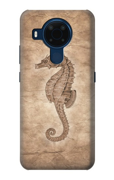 S3214 Seahorse Skeleton Fossil Case Cover Custodia per Nokia 5.4