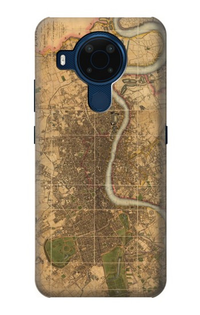 S3230 Vintage Map of London Case Cover Custodia per Nokia 5.4