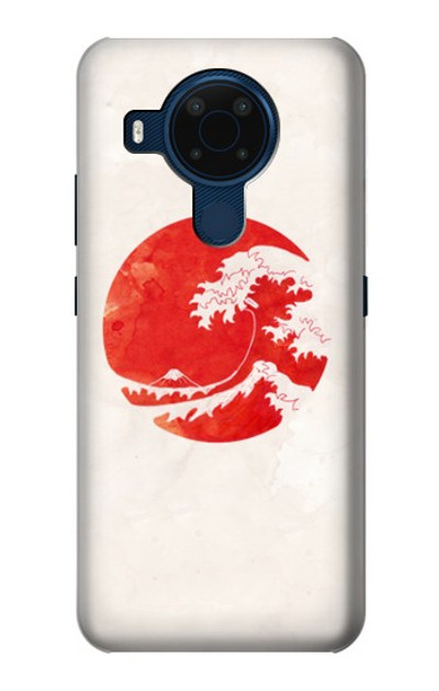 S3237 Waves Japan Flag Case Cover Custodia per Nokia 5.4