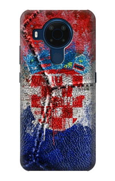 S3313 Croatia Flag Vintage Football Graphic Case Cover Custodia per Nokia 5.4