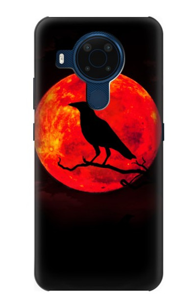 S3328 Crow Red Moon Case Cover Custodia per Nokia 5.4