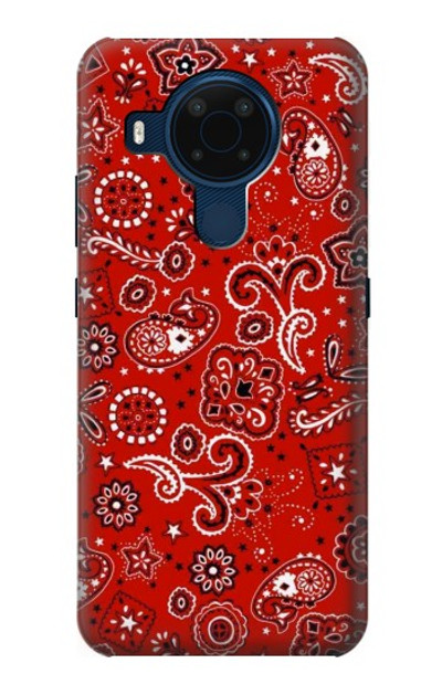 S3354 Red Classic Bandana Case Cover Custodia per Nokia 5.4