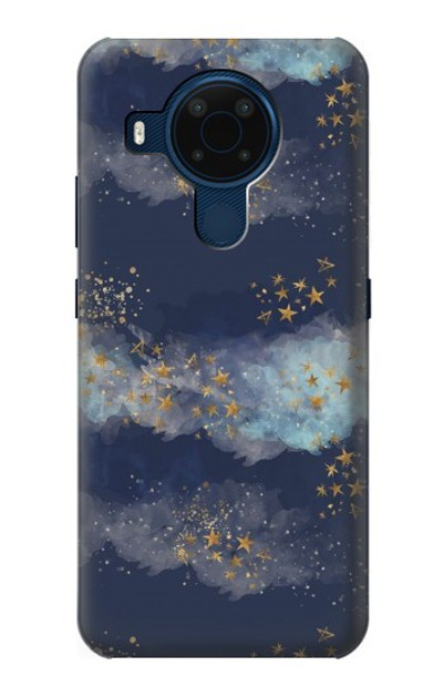 S3364 Gold Star Sky Case Cover Custodia per Nokia 5.4