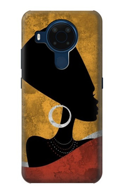 S3453 African Queen Nefertiti Silhouette Case Cover Custodia per Nokia 5.4