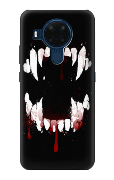 S3527 Vampire Teeth Bloodstain Case Cover Custodia per Nokia 5.4