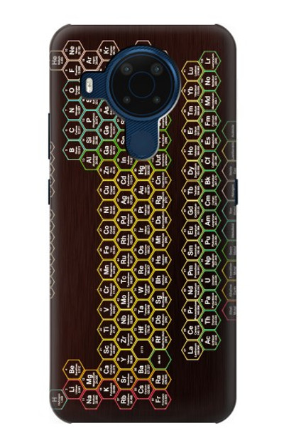 S3544 Neon Honeycomb Periodic Table Case Cover Custodia per Nokia 5.4
