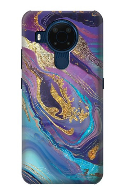 S3676 Colorful Abstract Marble Stone Case Cover Custodia per Nokia 5.4