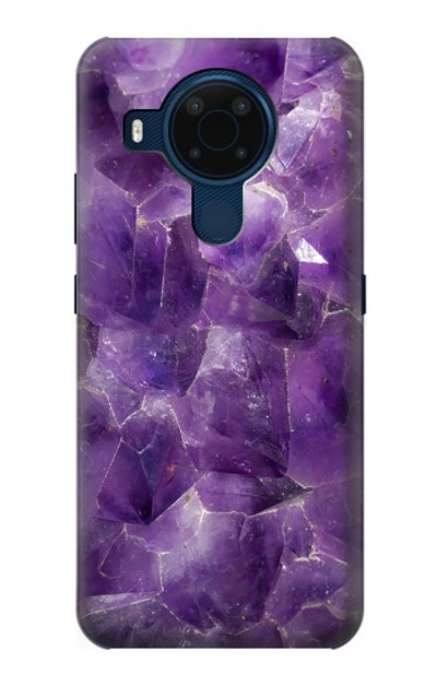 S3713 Purple Quartz Amethyst Graphic Printed Case Cover Custodia per Nokia 5.4