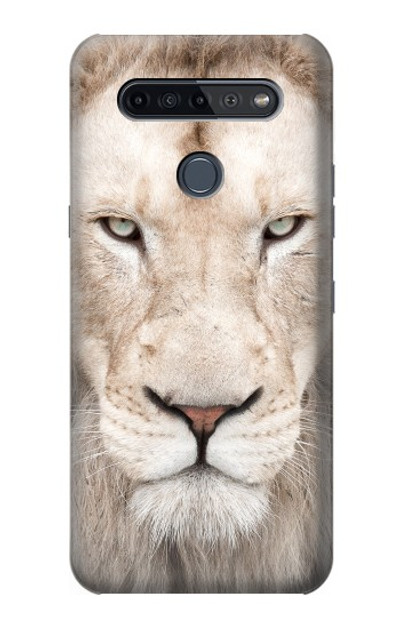 S2399 White Lion Face Case Cover Custodia per LG K51S