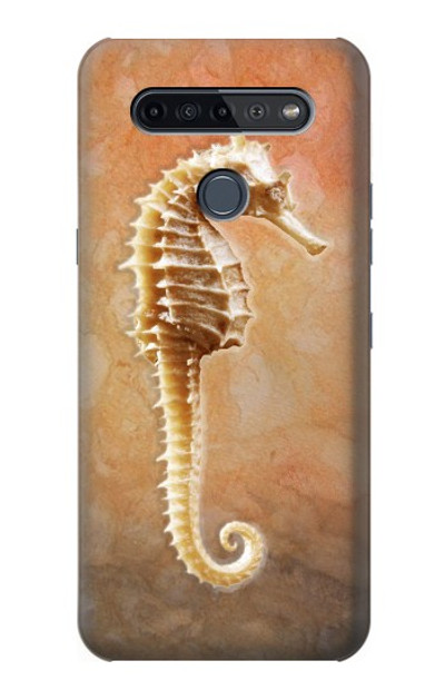 S2674 Seahorse Skeleton Fossil Case Cover Custodia per LG K51S