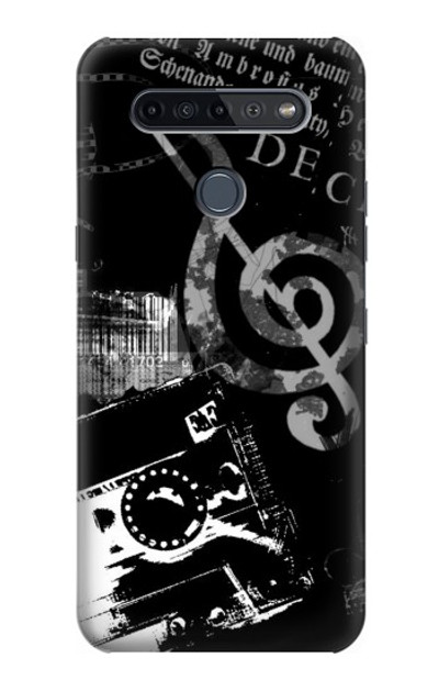 S3197 Music Cassette Note Case Cover Custodia per LG K51S