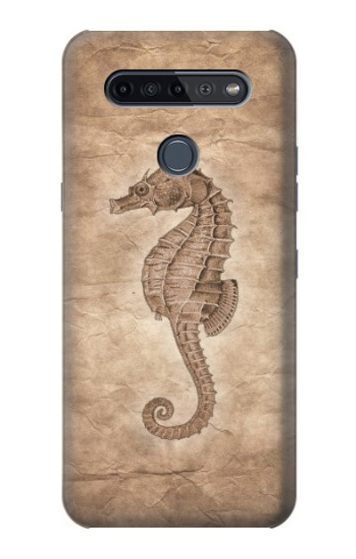 S3214 Seahorse Skeleton Fossil Case Cover Custodia per LG K51S