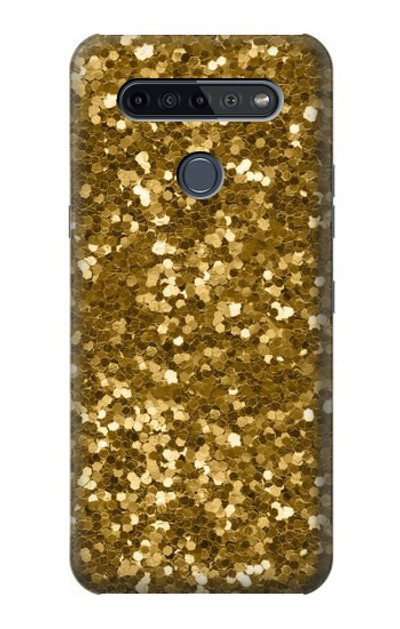 S3388 Gold Glitter Graphic Print Case Cover Custodia per LG K51S