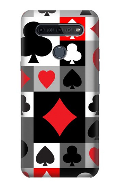 S3463 Poker Card Suit Case Cover Custodia per LG K51S