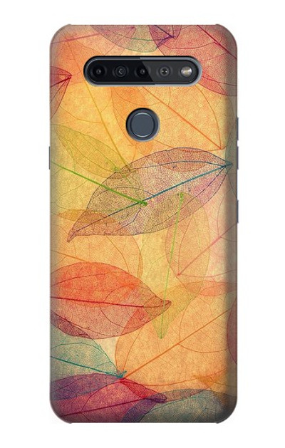 S3686 Fall Season Leaf Autumn Case Cover Custodia per LG K51S