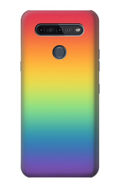 S3698 LGBT Gradient Pride Flag Case Cover Custodia per LG K51S