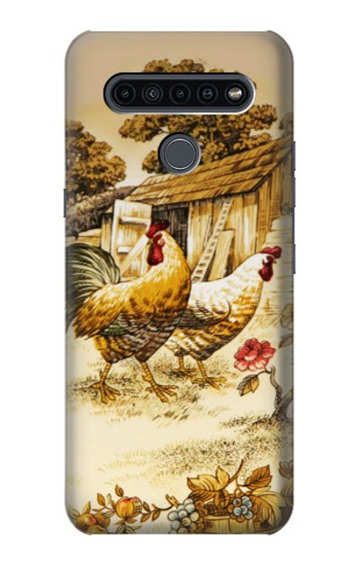 S2181 French Country Chicken Case Cover Custodia per LG K41S