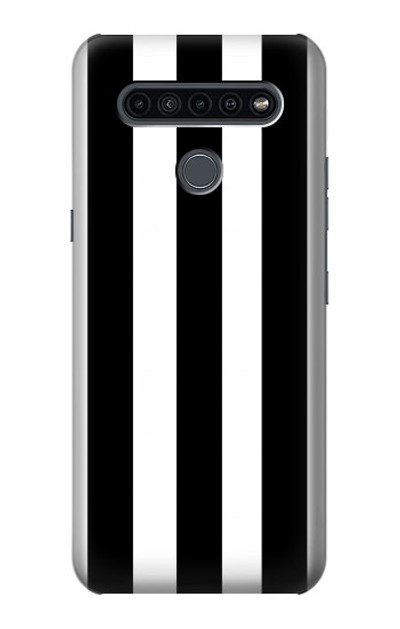 S2297 Black and White Vertical Stripes Case Cover Custodia per LG K41S