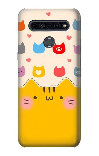 S2442 Cute Cat Cartoon Funny Case Cover Custodia per LG K41S