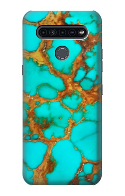 S2688 Aqua Copper Turquoise Gemstone Graphic Case Cover Custodia per LG K41S