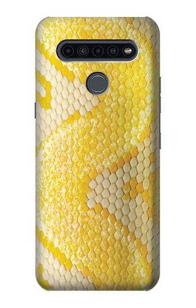 S2713 Yellow Snake Skin Graphic Printed Case Cover Custodia per LG K41S