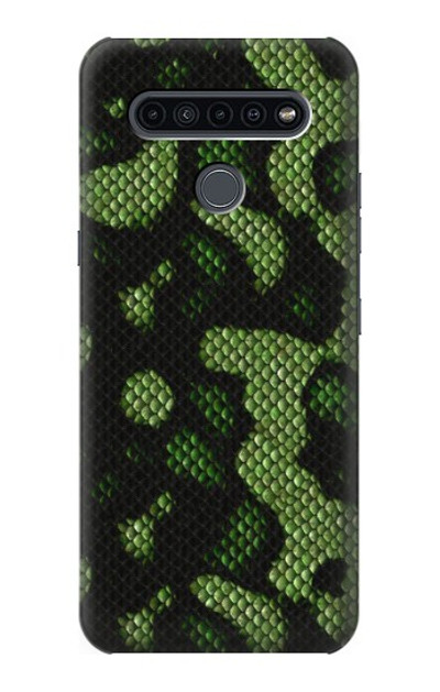 S2877 Green Snake Skin Graphic Printed Case Cover Custodia per LG K41S