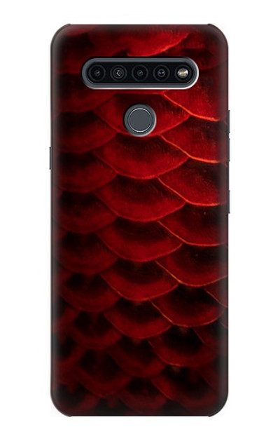 S2879 Red Arowana Fish Scale Case Cover Custodia per LG K41S