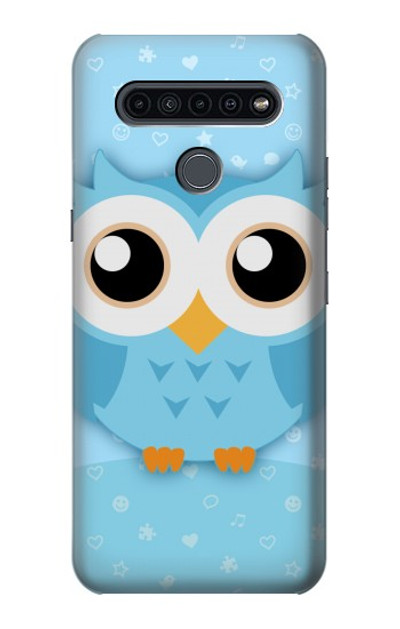 S3029 Cute Blue Owl Case Cover Custodia per LG K41S