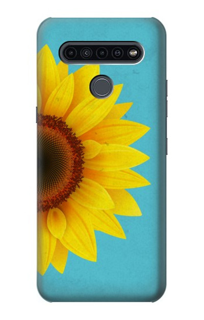S3039 Vintage Sunflower Blue Case Cover Custodia per LG K41S