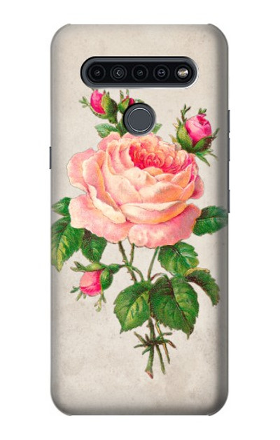 S3079 Vintage Pink Rose Case Cover Custodia per LG K41S