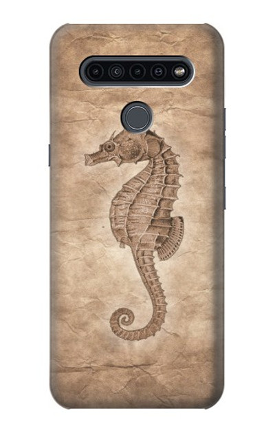 S3214 Seahorse Skeleton Fossil Case Cover Custodia per LG K41S