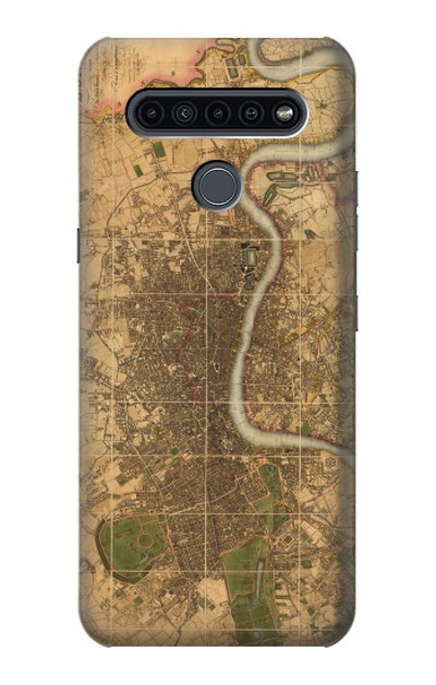 S3230 Vintage Map of London Case Cover Custodia per LG K41S
