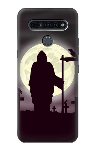 S3262 Grim Reaper Night Moon Cemetery Case Cover Custodia per LG K41S