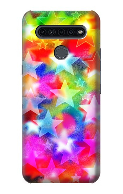 S3292 Colourful Disco Star Case Cover Custodia per LG K41S