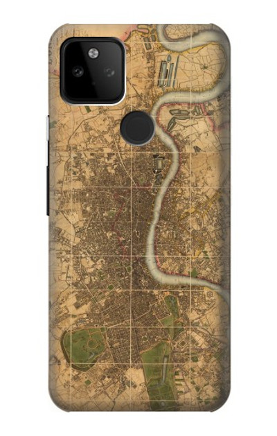 S3230 Vintage Map of London Case Cover Custodia per Google Pixel 5A 5G