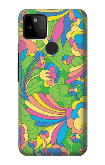 S3273 Flower Line Art Pattern Case Cover Custodia per Google Pixel 5A 5G