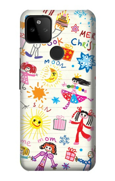 S3280 Kids Drawing Case Cover Custodia per Google Pixel 5A 5G