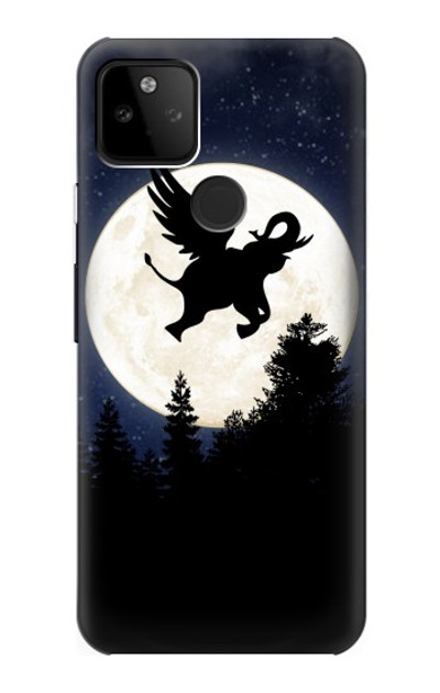 S3323 Flying Elephant Full Moon Night Case Cover Custodia per Google Pixel 5A 5G