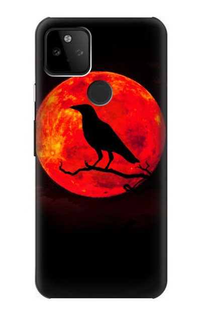S3328 Crow Red Moon Case Cover Custodia per Google Pixel 5A 5G