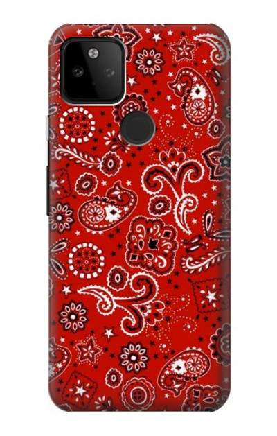 S3354 Red Classic Bandana Case Cover Custodia per Google Pixel 5A 5G