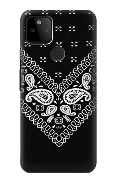 S3363 Bandana Black Pattern Case Cover Custodia per Google Pixel 5A 5G