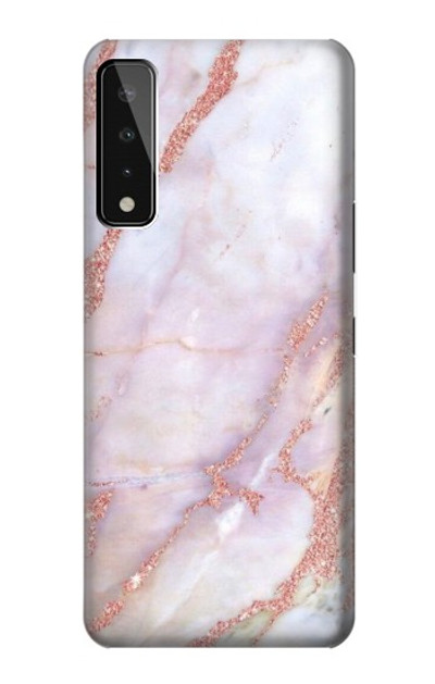 S3482 Soft Pink Marble Graphic Print Case Cover Custodia per LG Stylo 7 4G