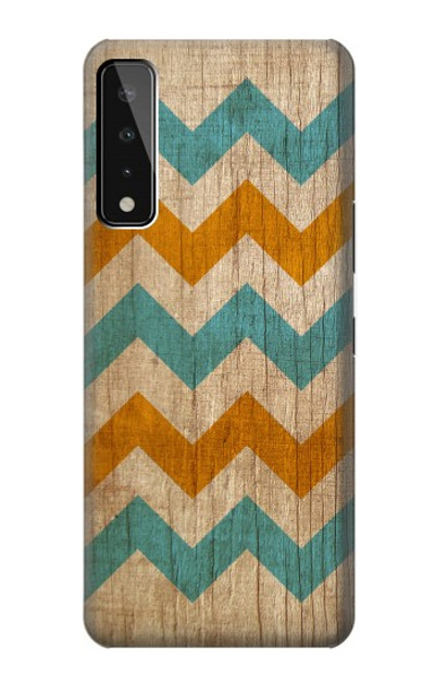 S3033 Vintage Wood Chevron Graphic Printed Case Cover Custodia per LG Stylo 7 5G