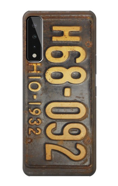 S3228 Vintage Car License Plate Case Cover Custodia per LG Stylo 7 5G