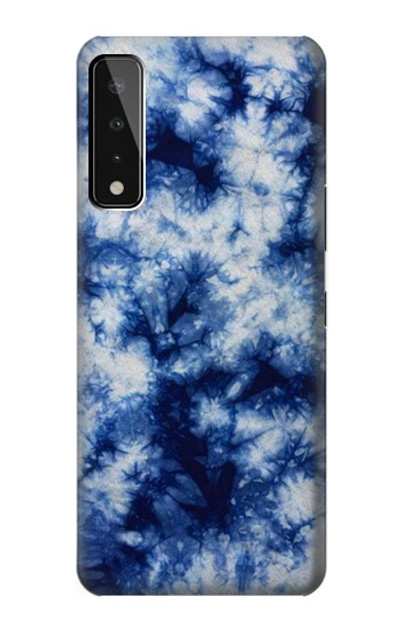 S3439 Fabric Indigo Tie Dye Case Cover Custodia per LG Stylo 7 5G