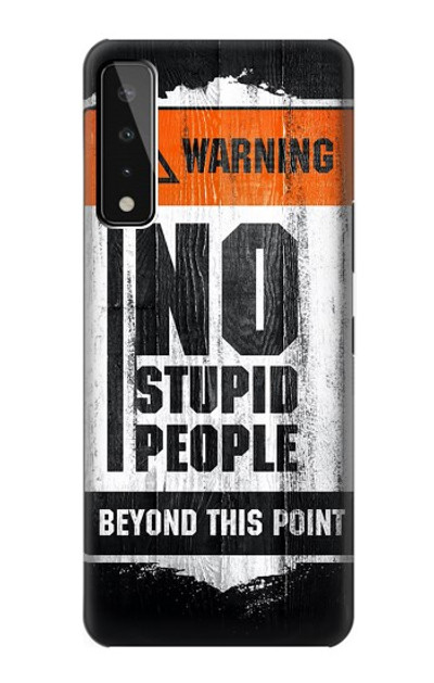 S3704 No Stupid People Case Cover Custodia per LG Stylo 7 5G