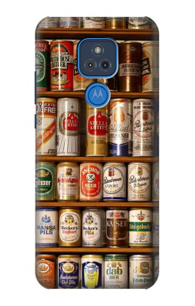 S0983 Beer Cans Collection Case Cover Custodia per Motorola Moto G Play (2021)