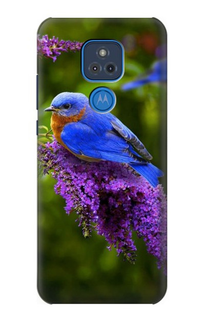 S1565 Bluebird of Happiness Blue Bird Case Cover Custodia per Motorola Moto G Play (2021)